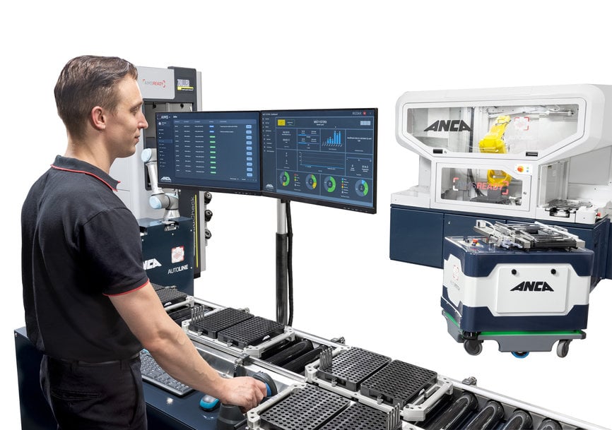 ANCA’s AIMS integrated manufacturing demo showcases smart automation for whole factory connectivity